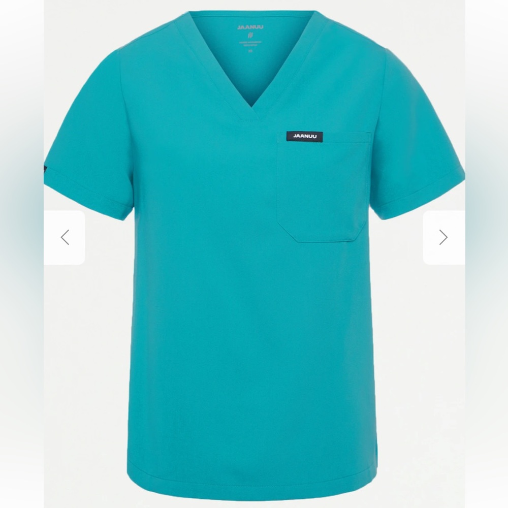 Jaanuu teal scrub set top and bottom brand new size xs